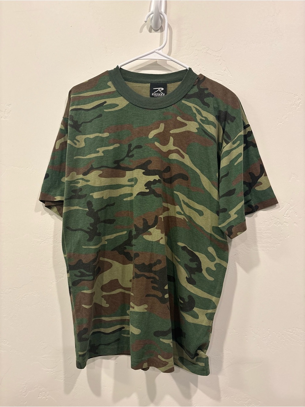 VTG 90s Rothco Single Stitch Camo T-Shirt - Made in USA - Large
